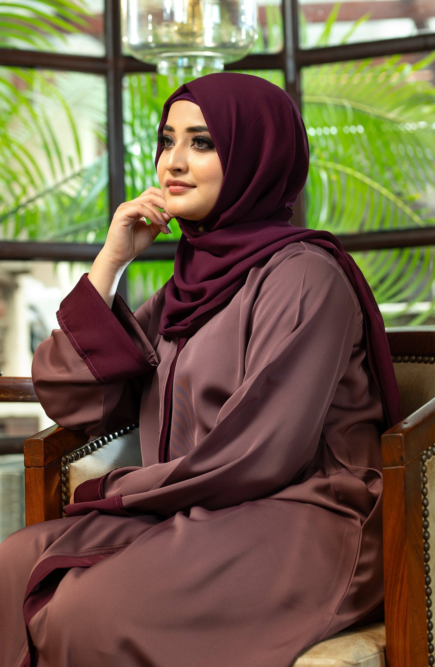 Mauve Abaya