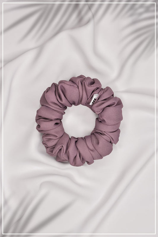 Mauve Textured Scrunchie