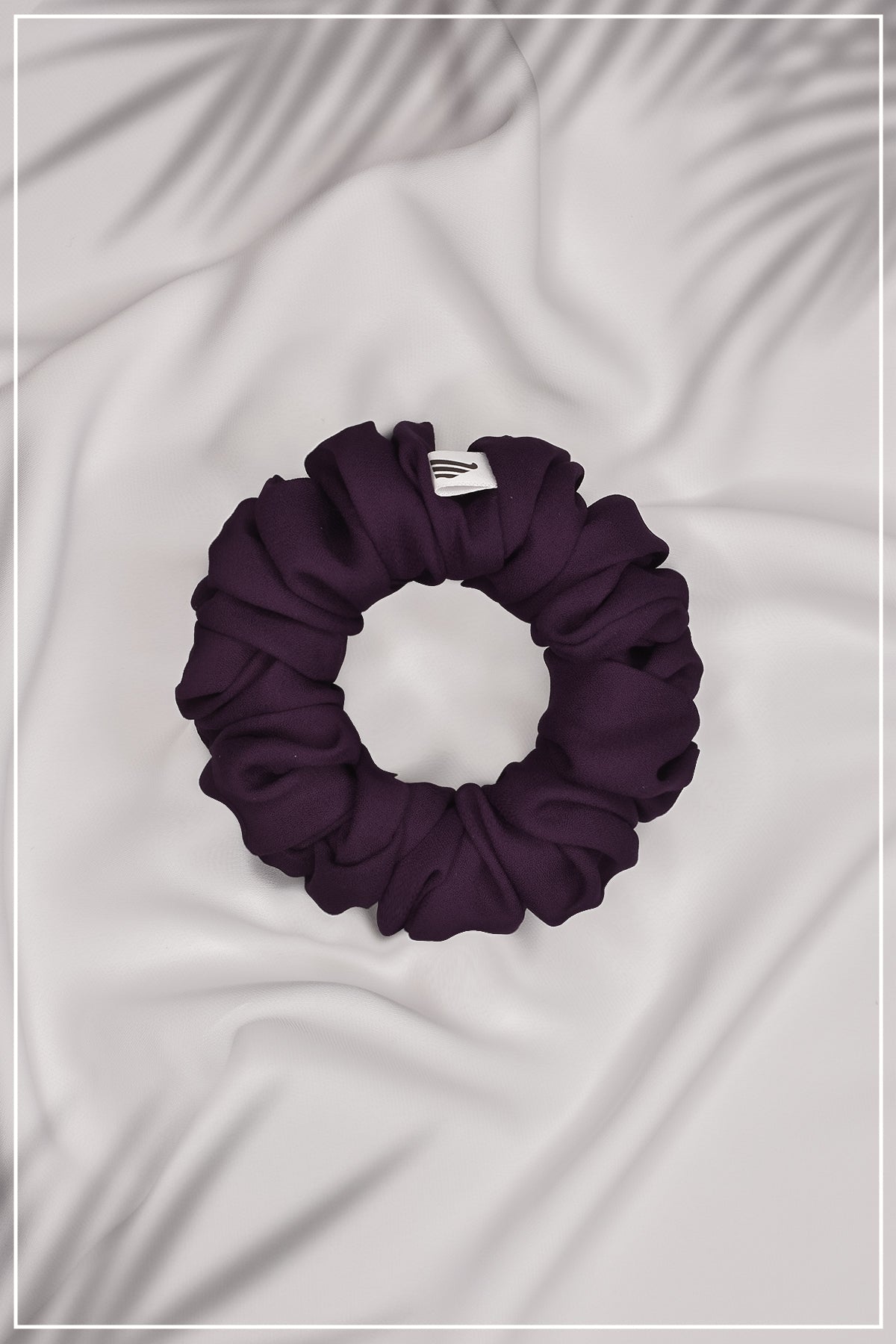 Plum Textured Scrunchie