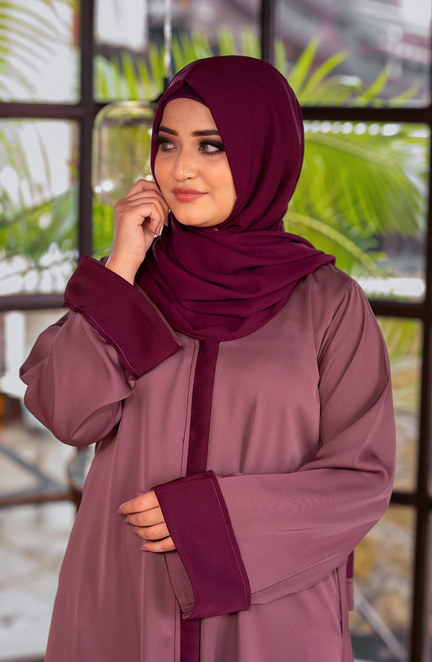 Mauve Abaya