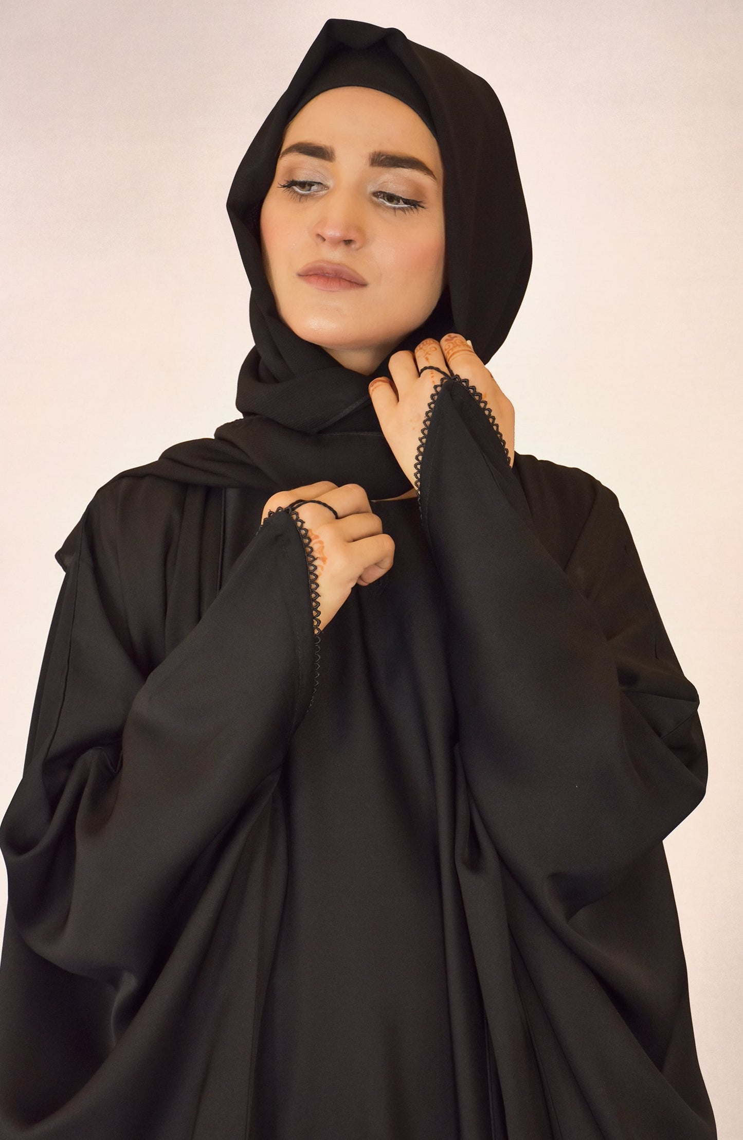 Deep Black Abaya