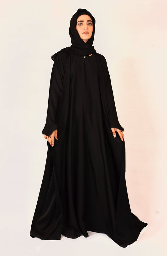 Deep Black Abaya