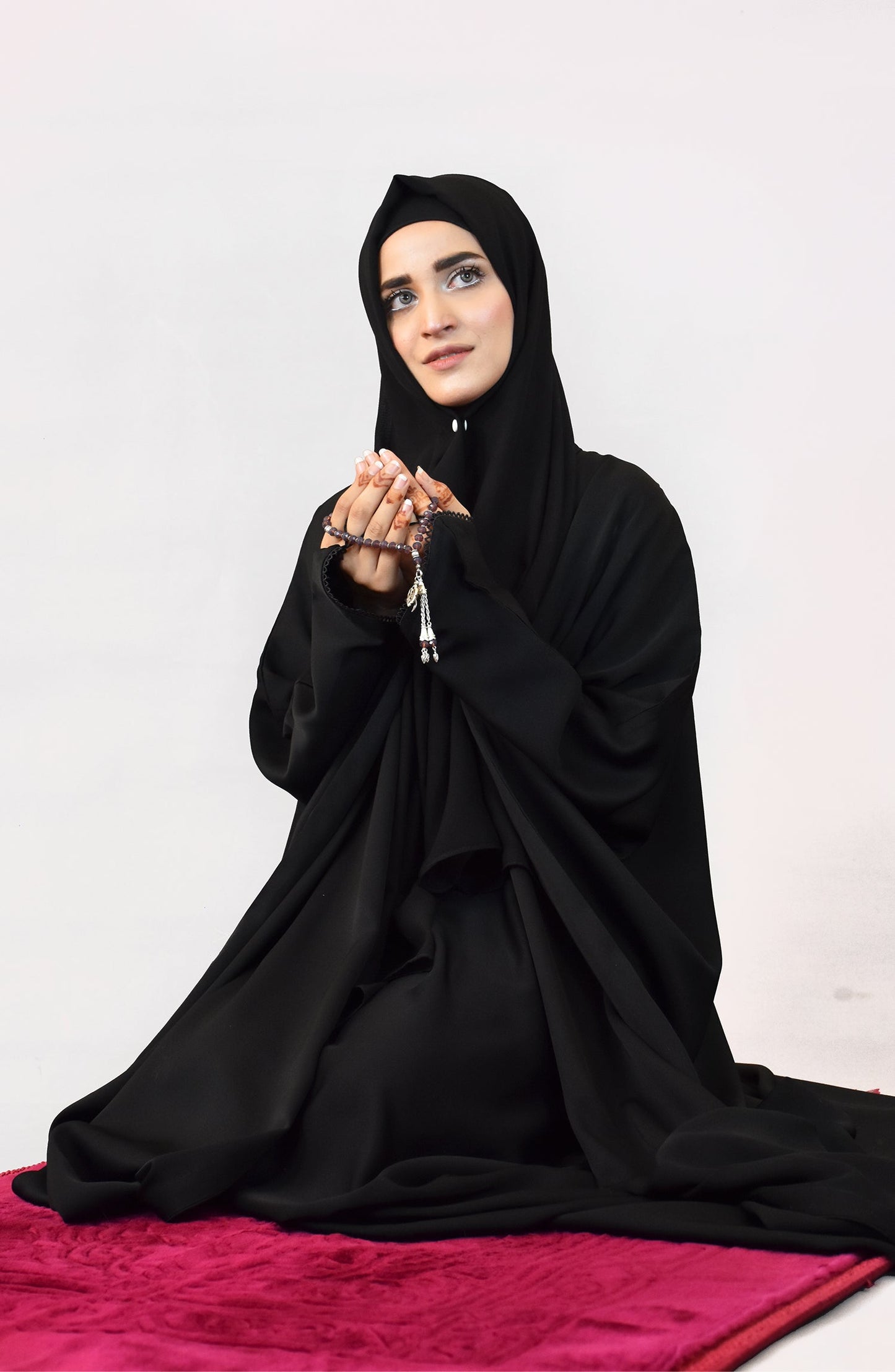 Deep Black Abaya