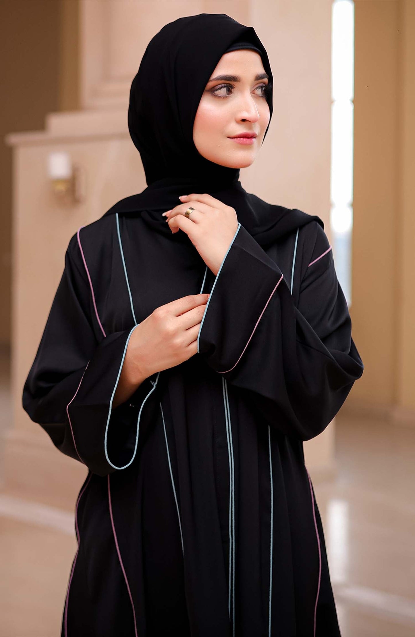 Casual Black Abaya