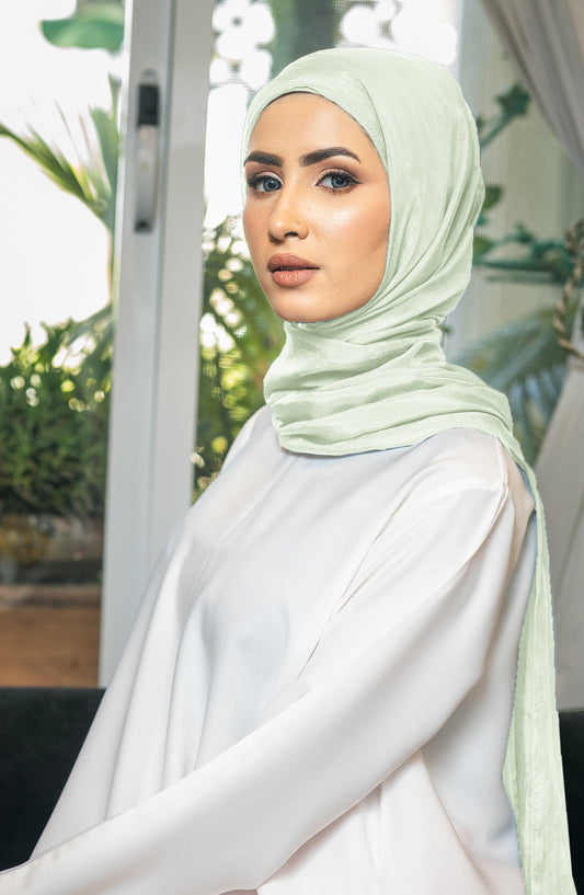 Pistachio Silk Hijab