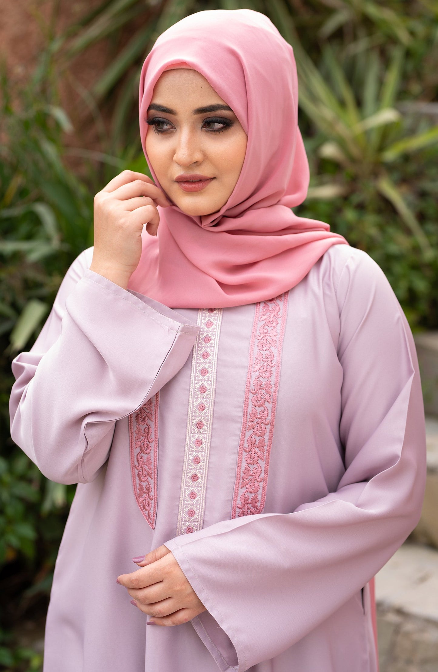 Powder Pink Abaya