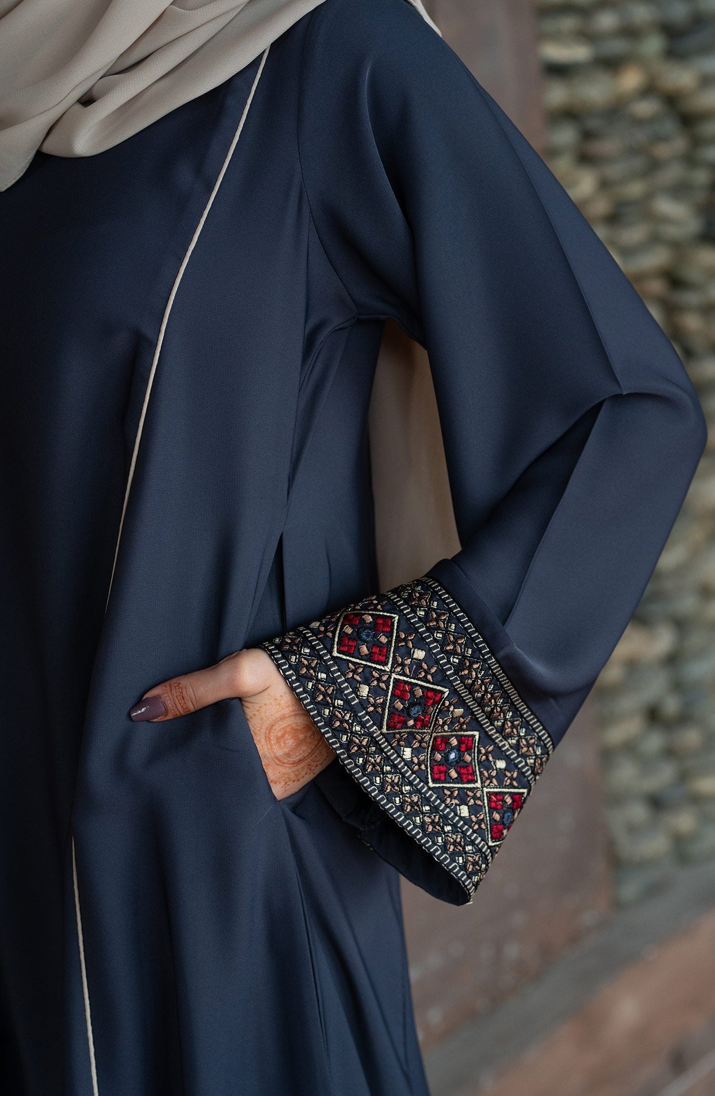 Charcoal Grey Abaya