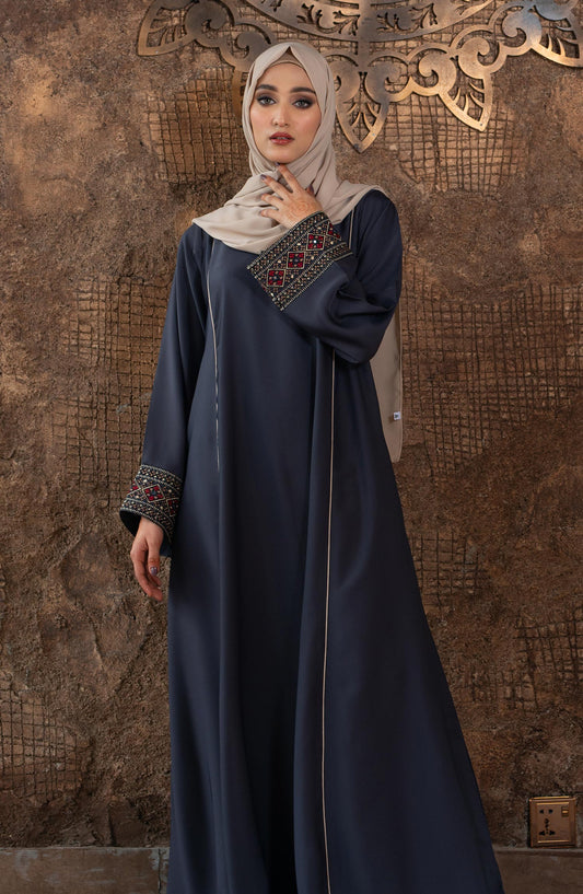 Charcoal Grey Abaya