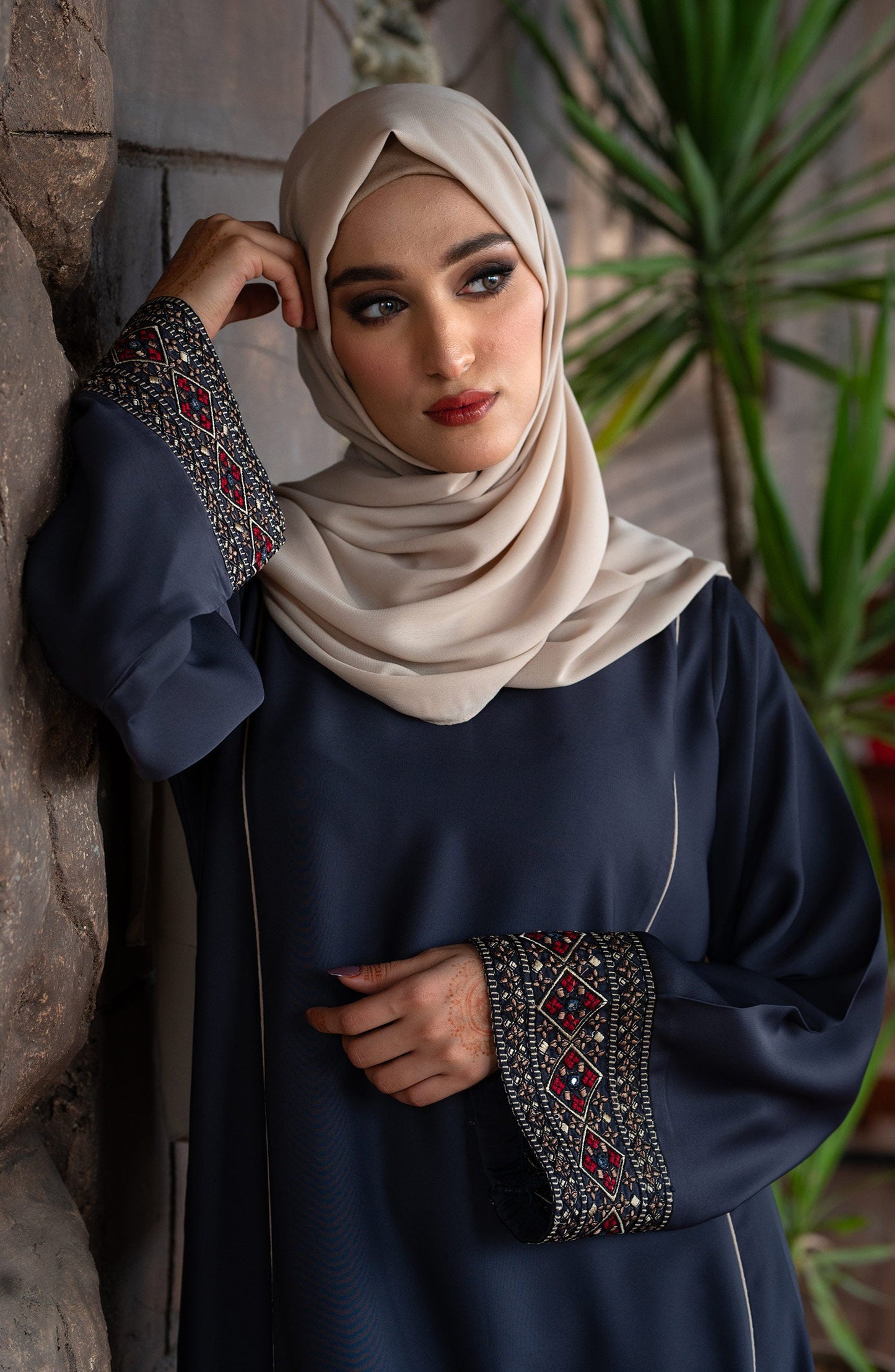 Charcoal Grey Abaya