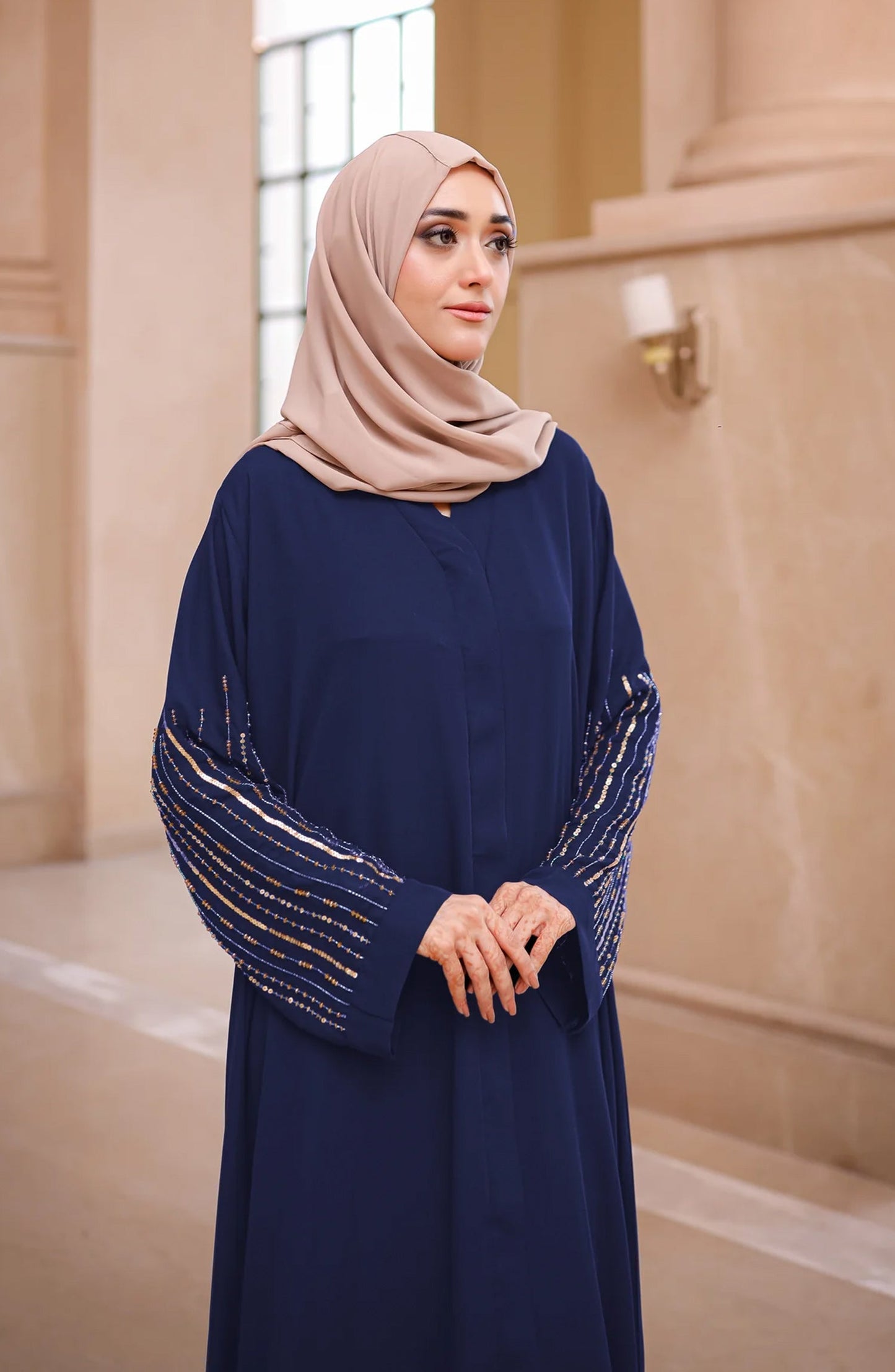 Jade Embellished Abaya