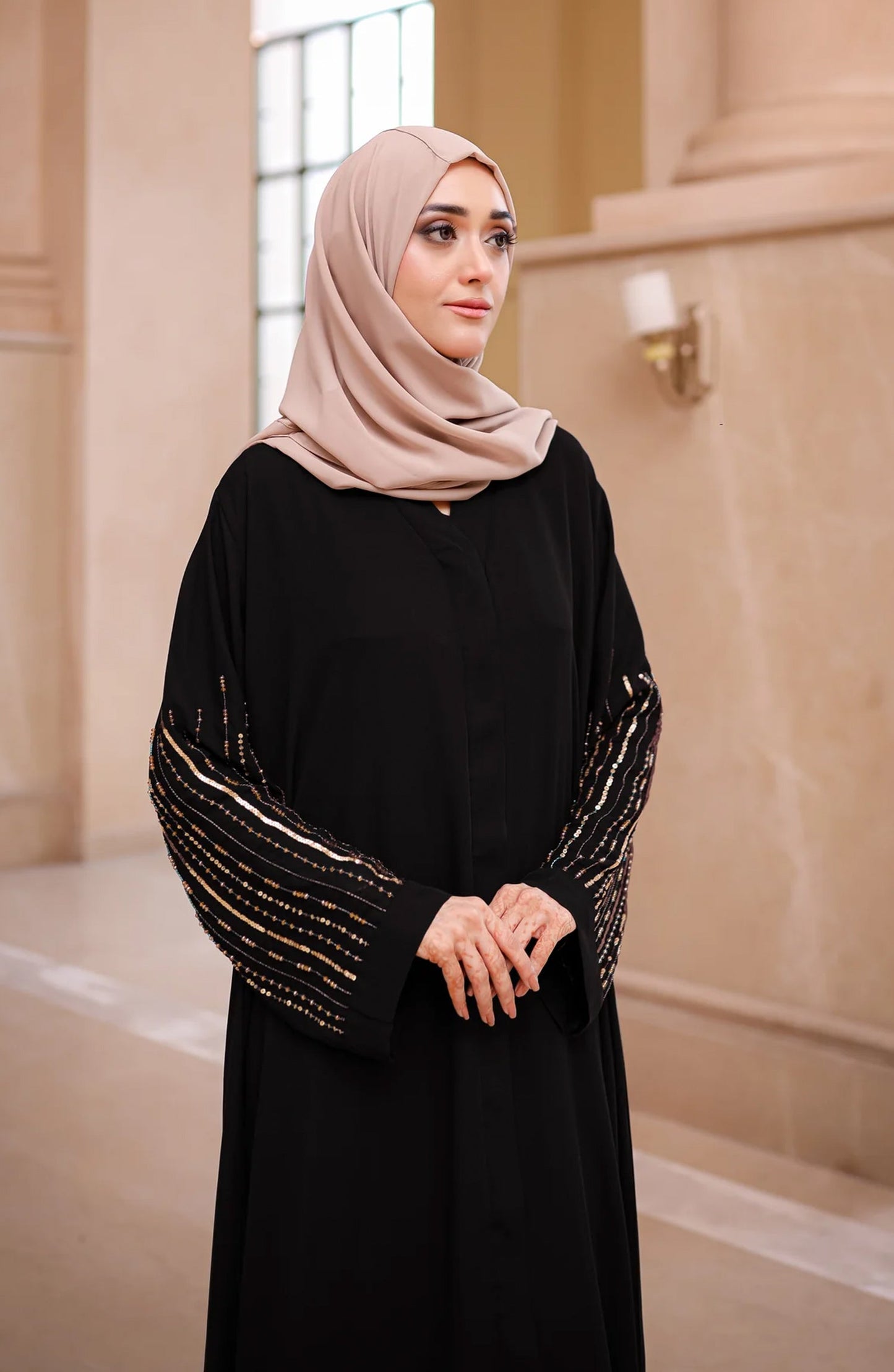 Jade Embellished Abaya