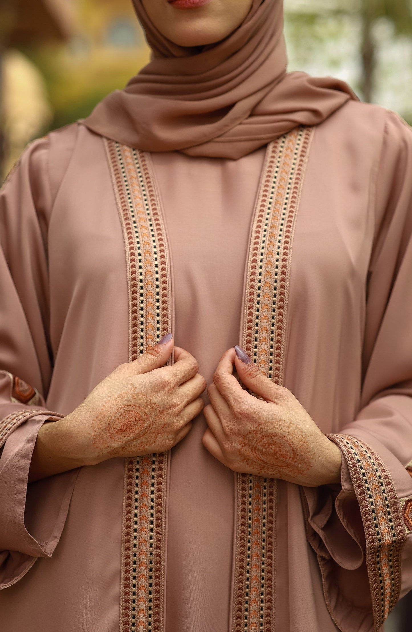 Caramel Embroidered Kimono