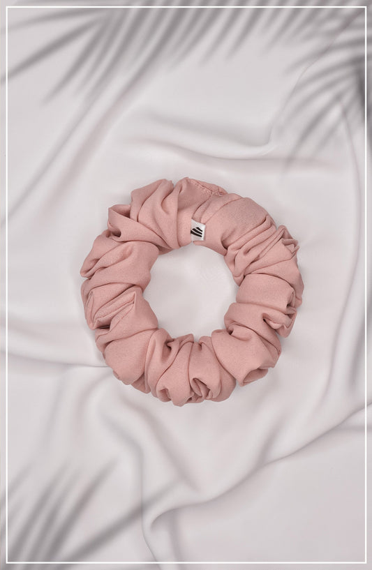 Sand Peach Textured Scrunchie