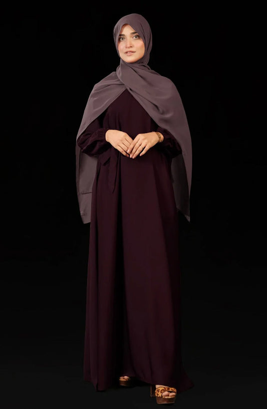 Plum Casual Abaya