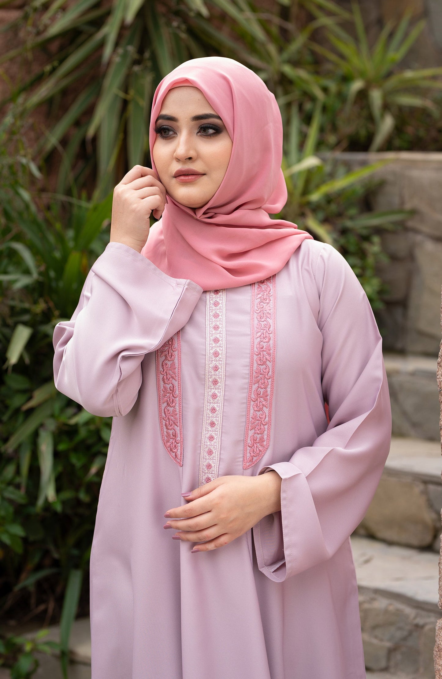 Powder Pink Abaya