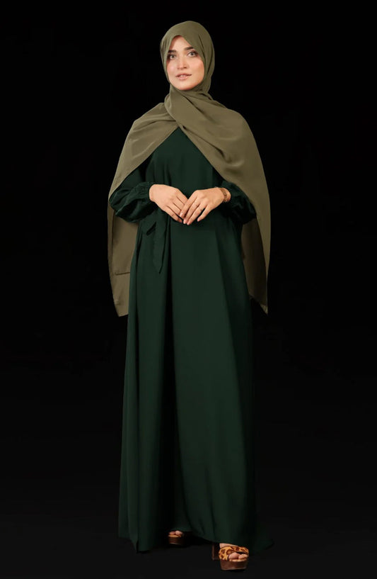 Sea Green Casual Abaya